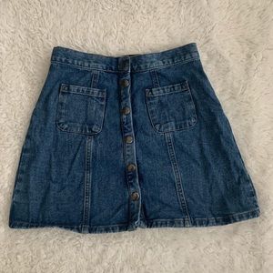 Bright Demin Jean Skirt